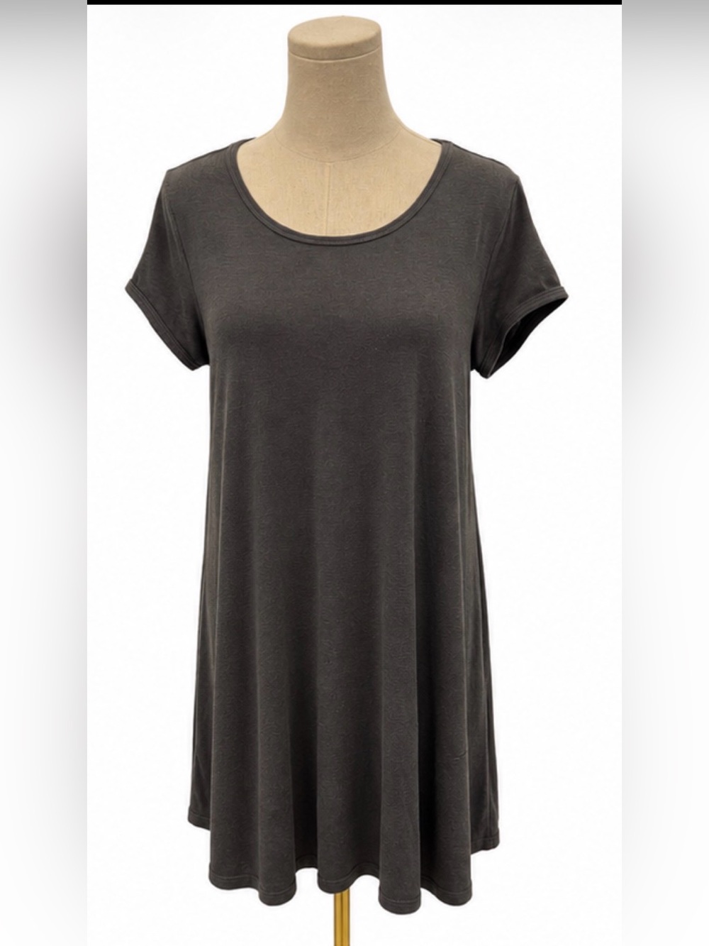 Z Supply Charcoal Gray T-Shirt Swing Dress – Size Medium